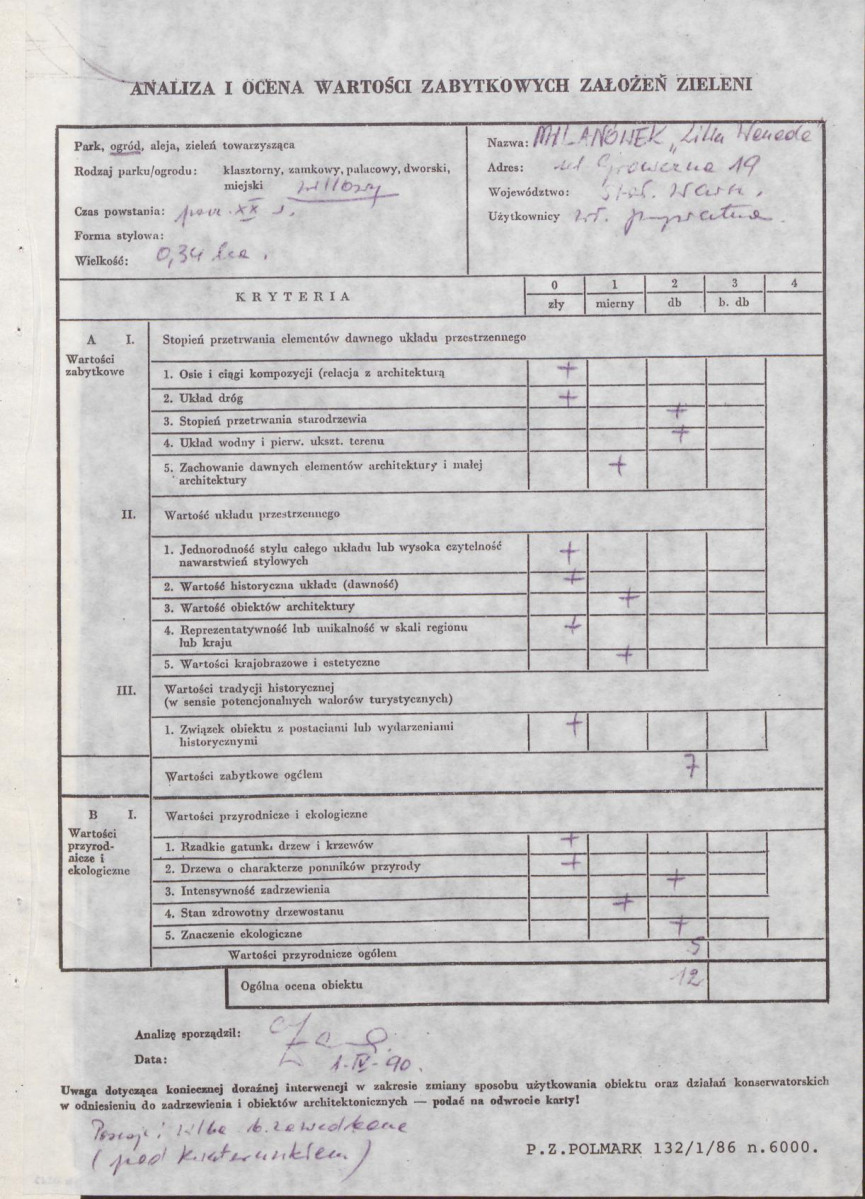 EP - Ewidencja parkowa, skan nr 3