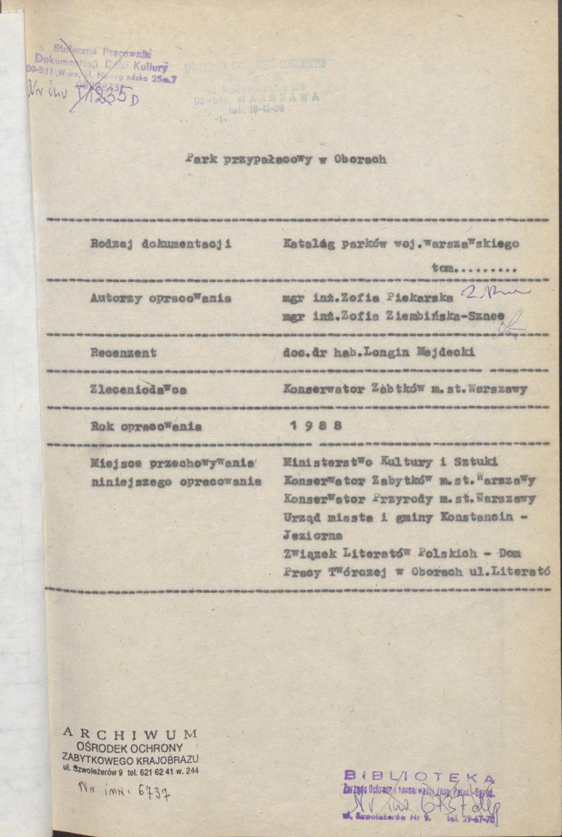 Ewidencja parkowa, skan nr 4