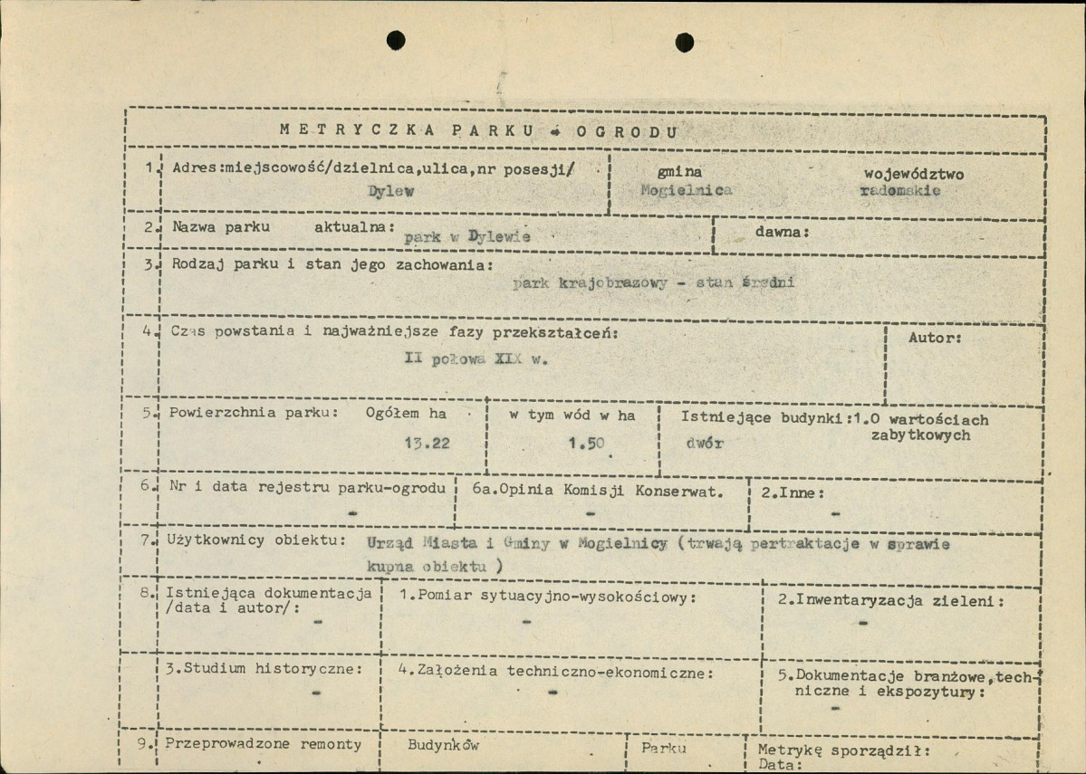 EP - Ewidencja parkowa, skan nr 8