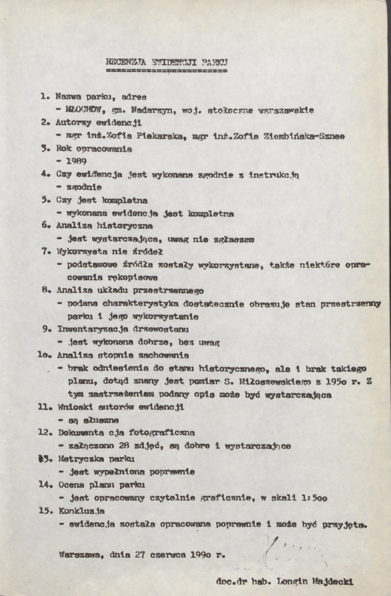 Ewidencja parkowa, skan nr 5