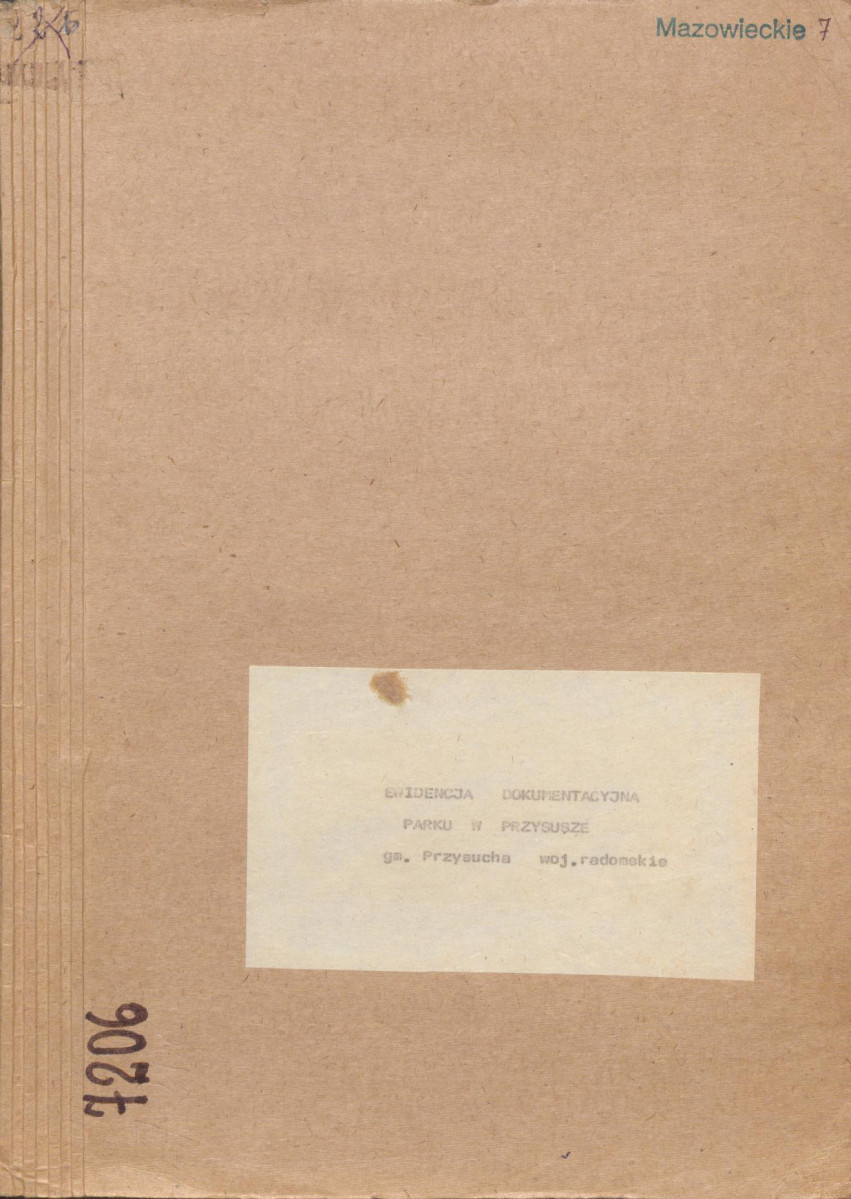 EP - Ewidencja parkowa, skan nr 1