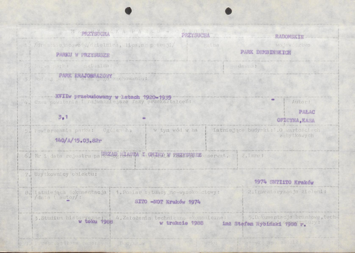 EP - Ewidencja parkowa, skan nr 9