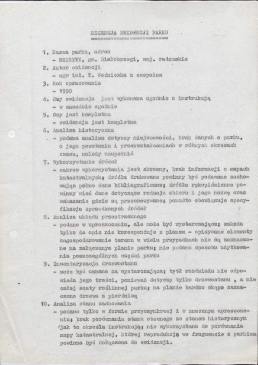 EP - Ewidencja parkowa, skan nr 5