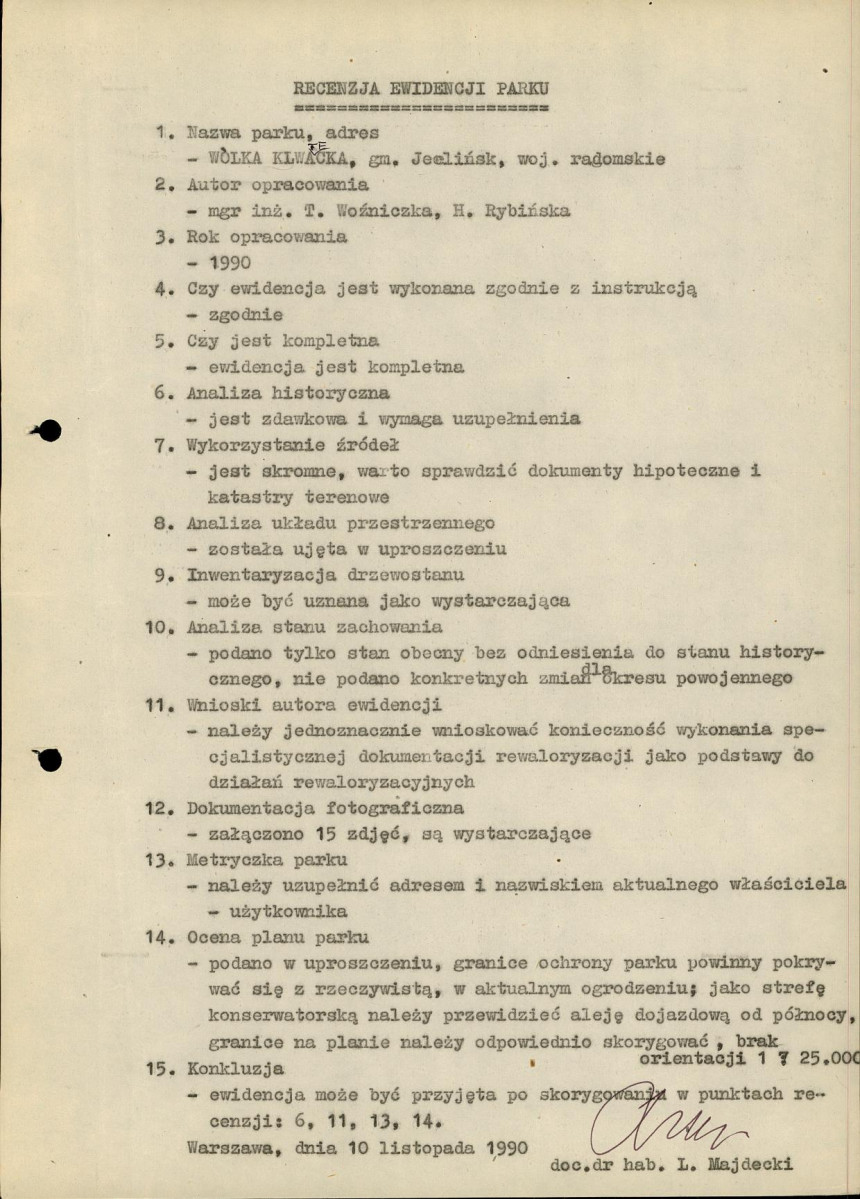 Ewidencja parkowa, skan nr 6