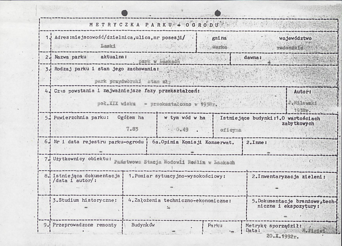Ewidencja parkowa, skan nr 7