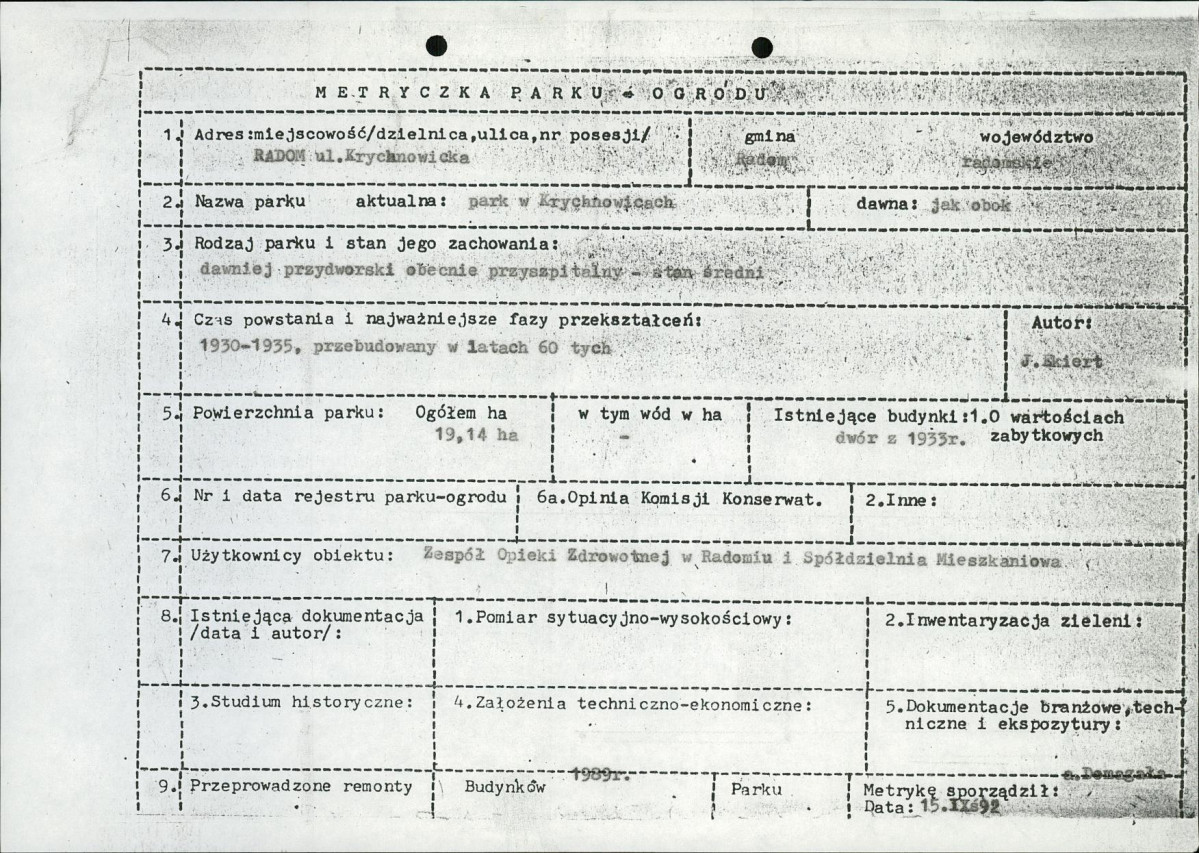 EP - Ewidencja parkowa, skan nr 7