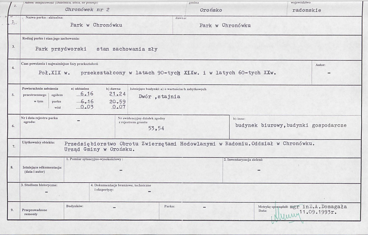 Ewidencja parkowa, skan nr 6