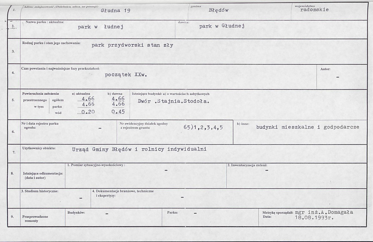 EP - Ewidencja parkowa, skan nr 6