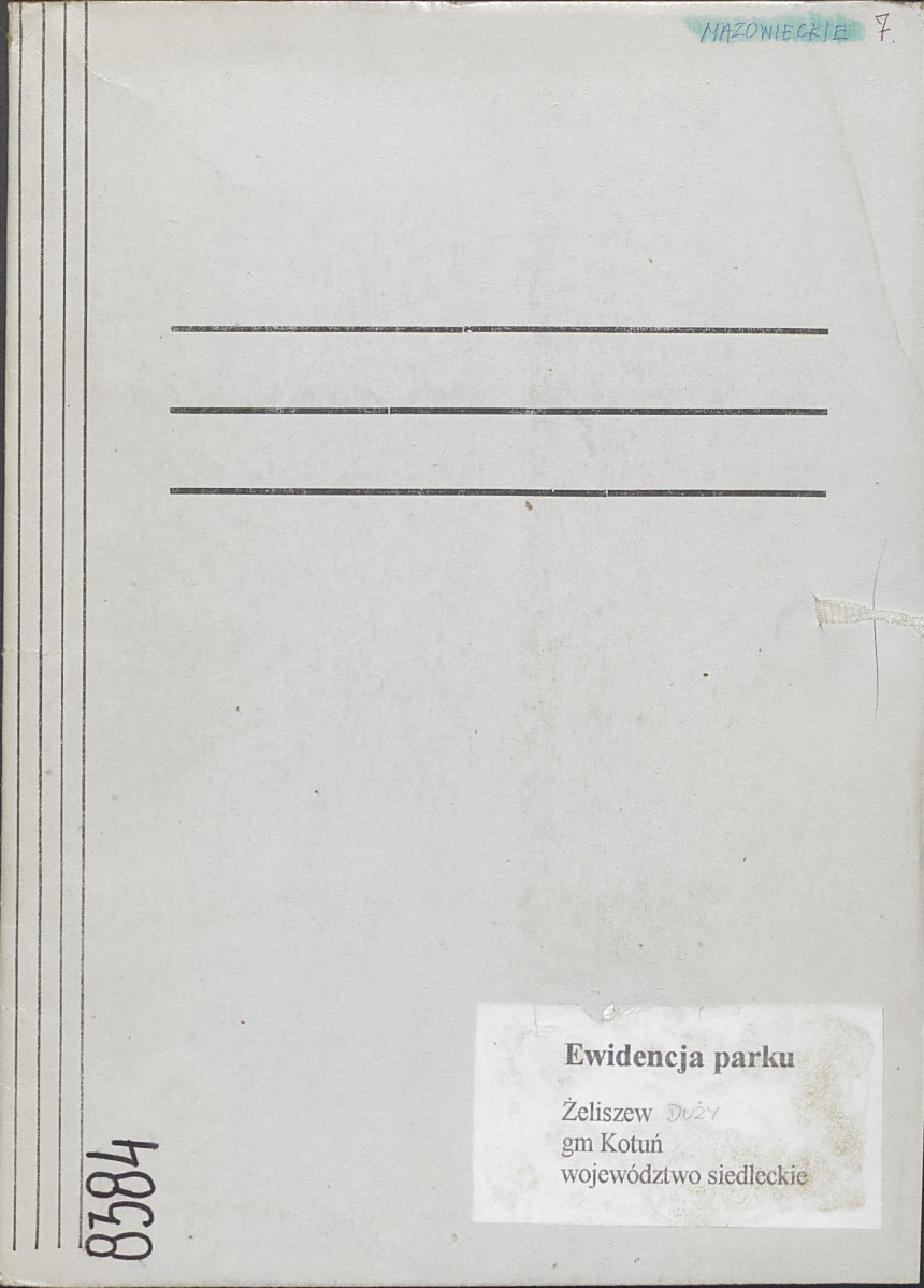 Ewidencja parkowa, skan nr 1