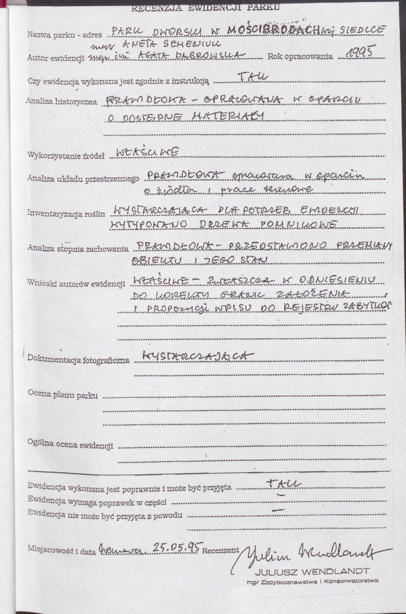 Ewidencja parkowa, skan nr 4