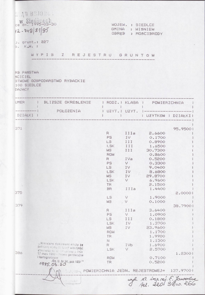 Ewidencja parkowa, skan nr 9