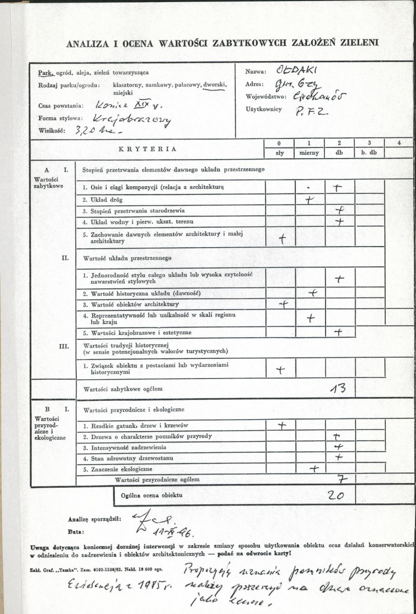 EP - Ewidencja parkowa, skan nr 3