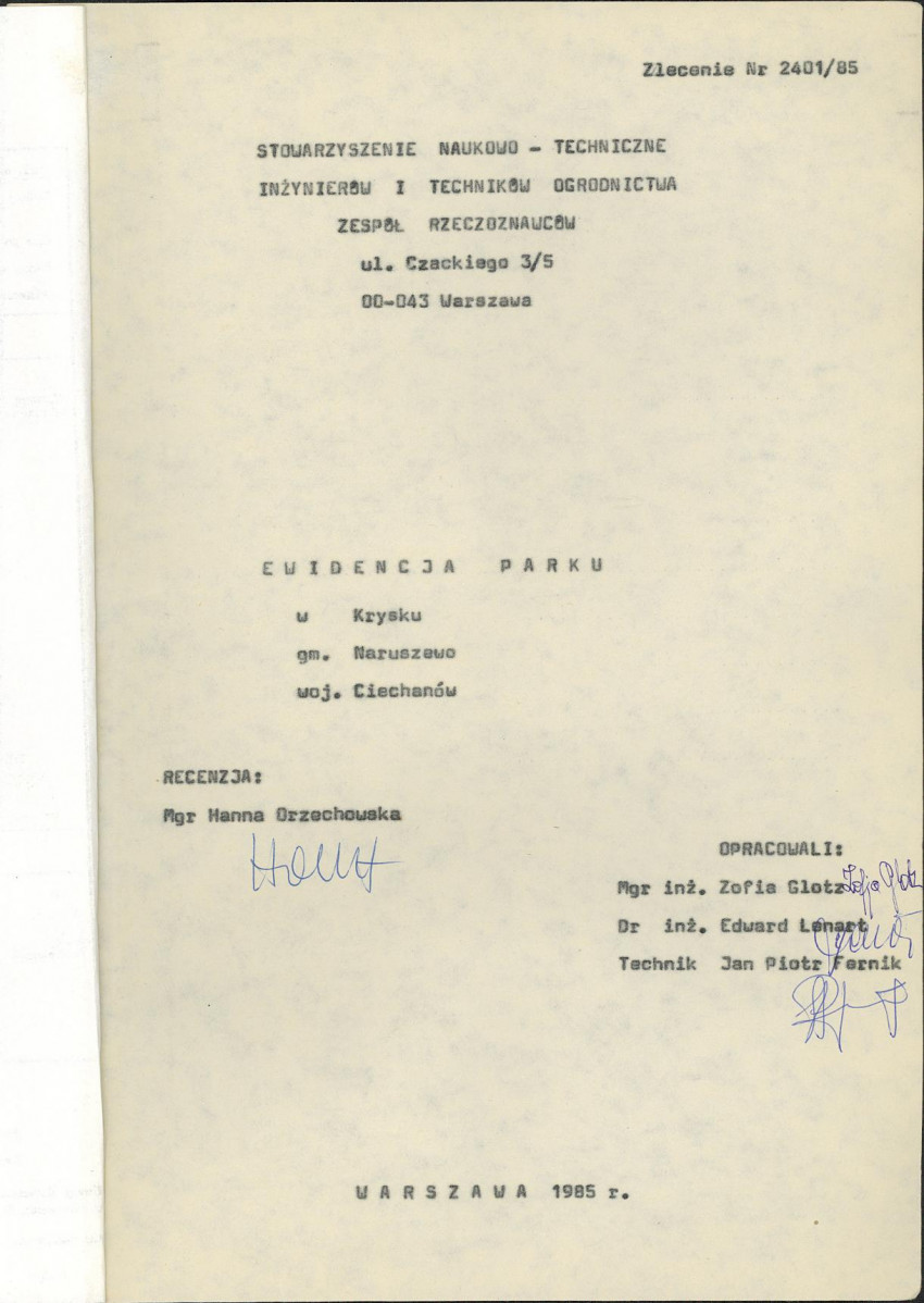 Ewidencja parkowa, skan nr 6