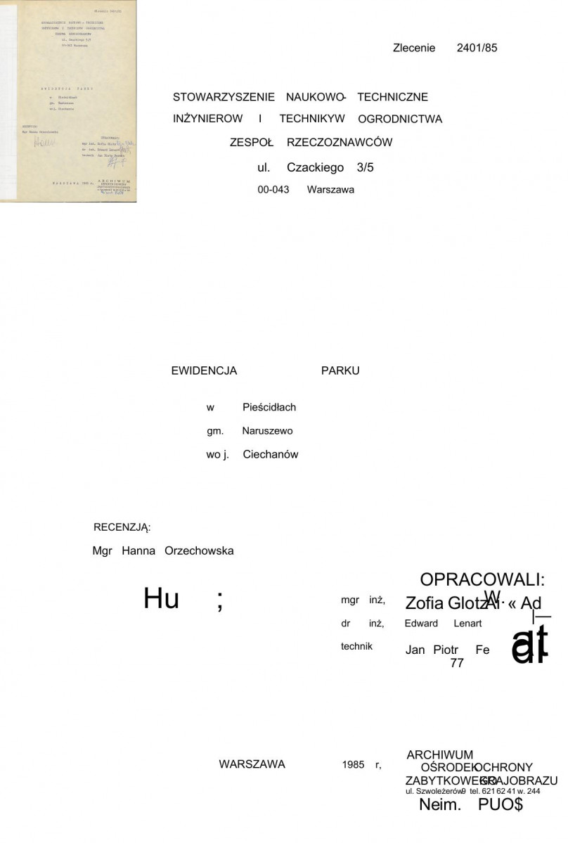 Ewidencja parkowa, skan nr 6
