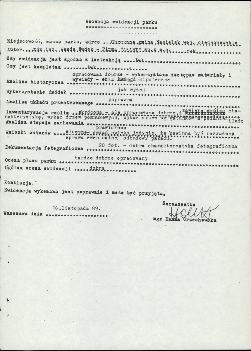 Ewidencja parkowa, skan nr 5