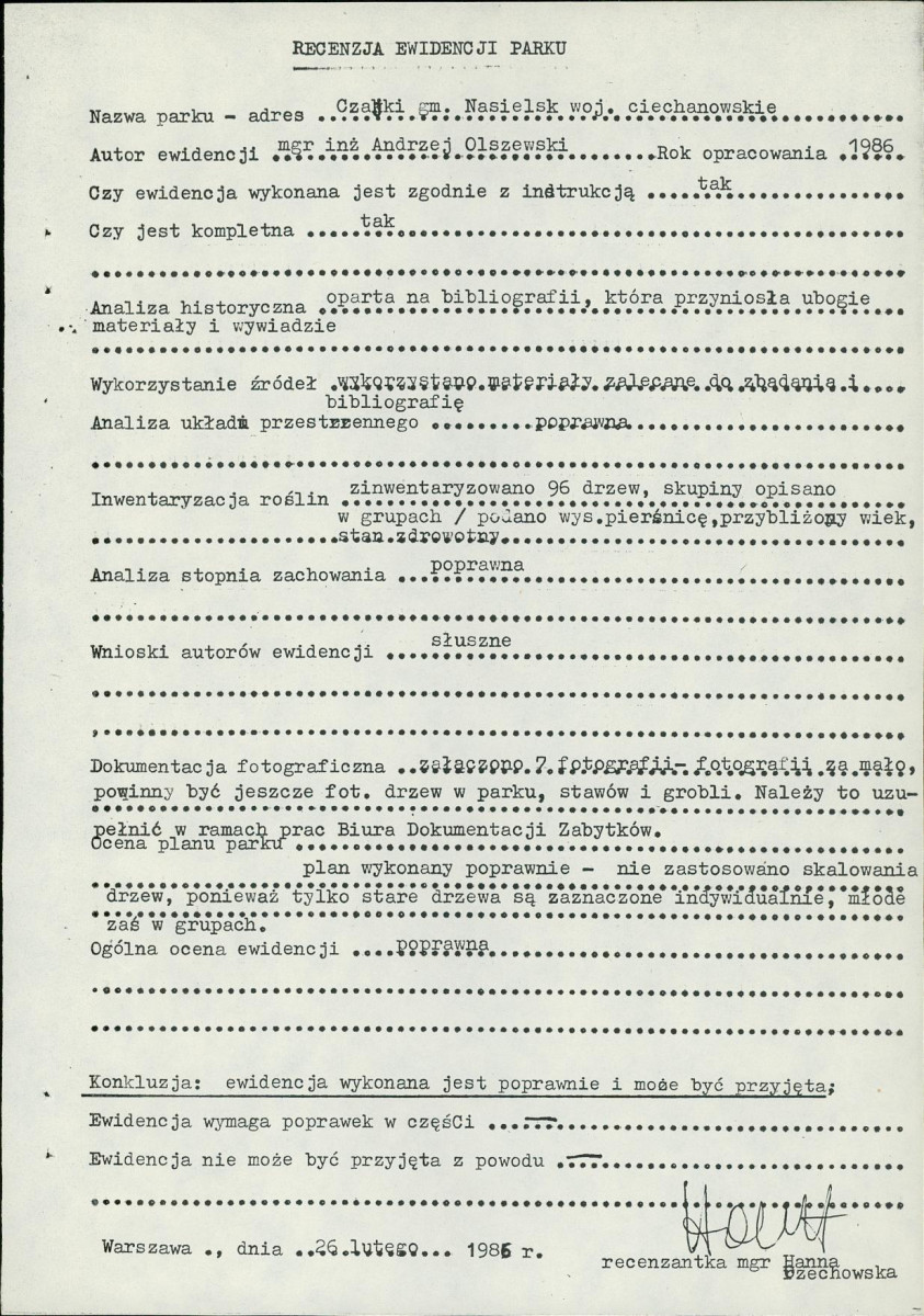 Ewidencja parkowa, skan nr 6