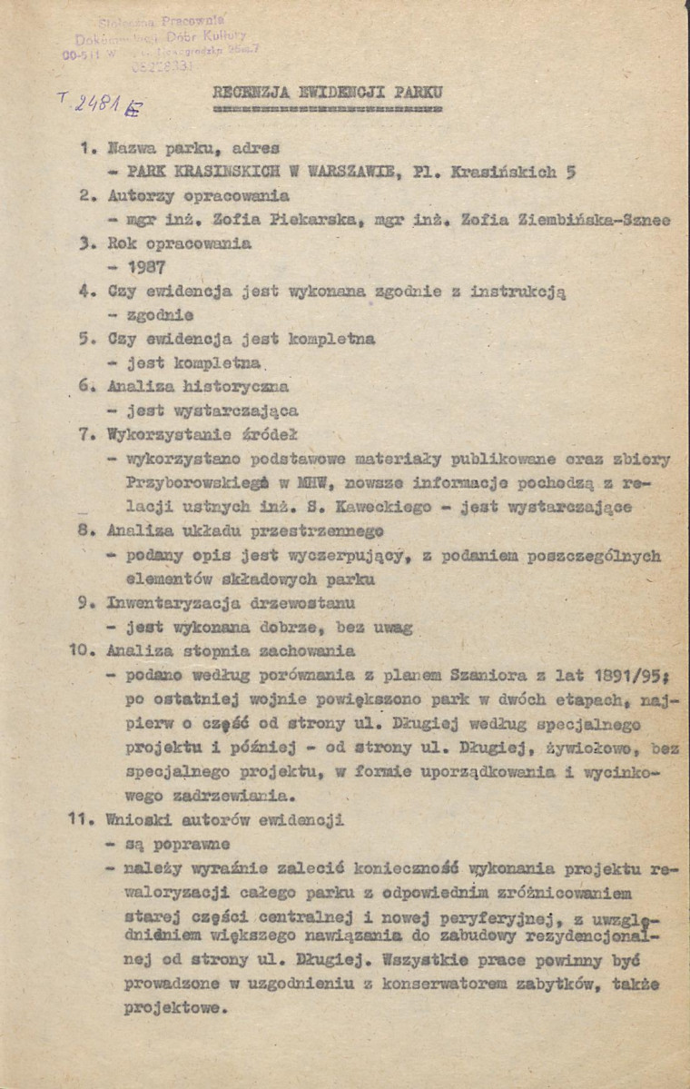 Ewidencja parkowa, skan nr 4