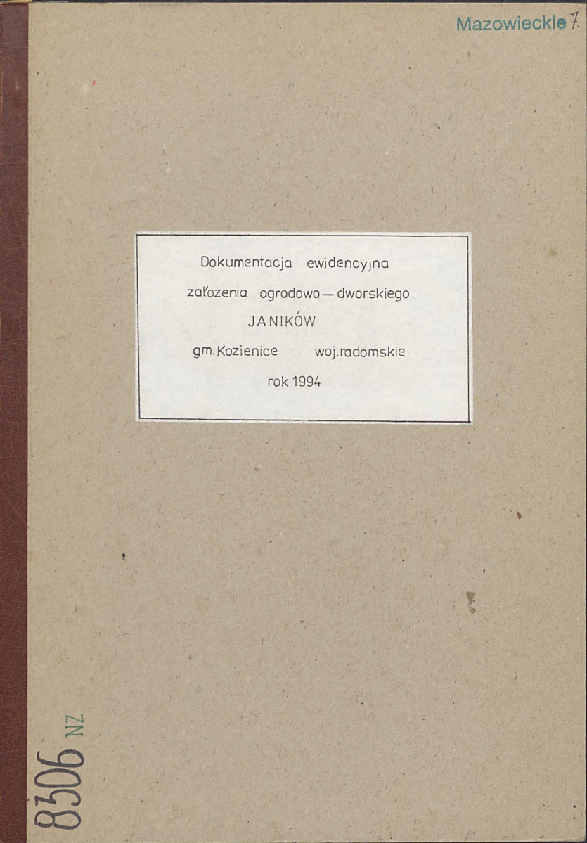 EP - Ewidencja parkowa, skan nr 1