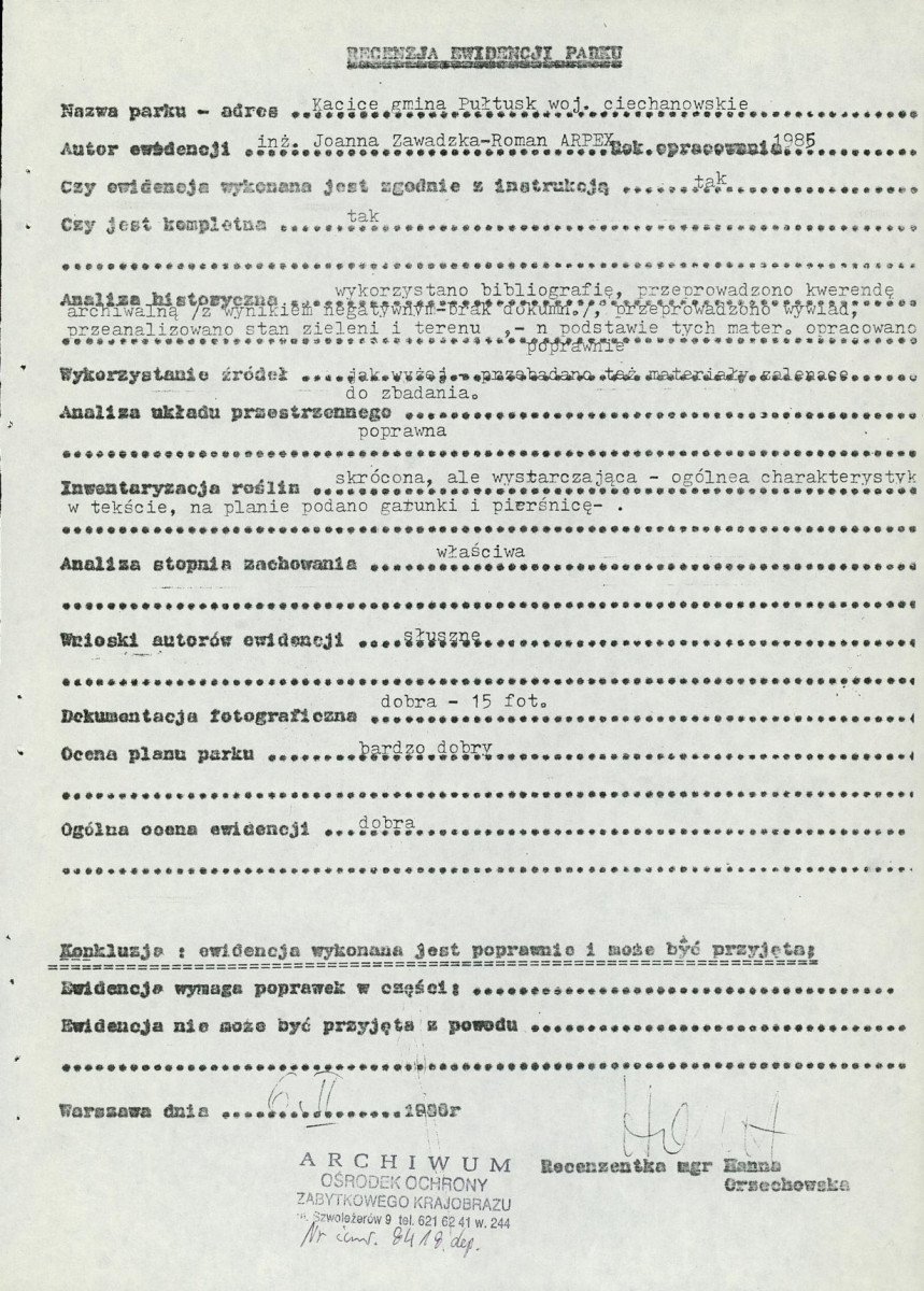 EP - Ewidencja parkowa, skan nr 5