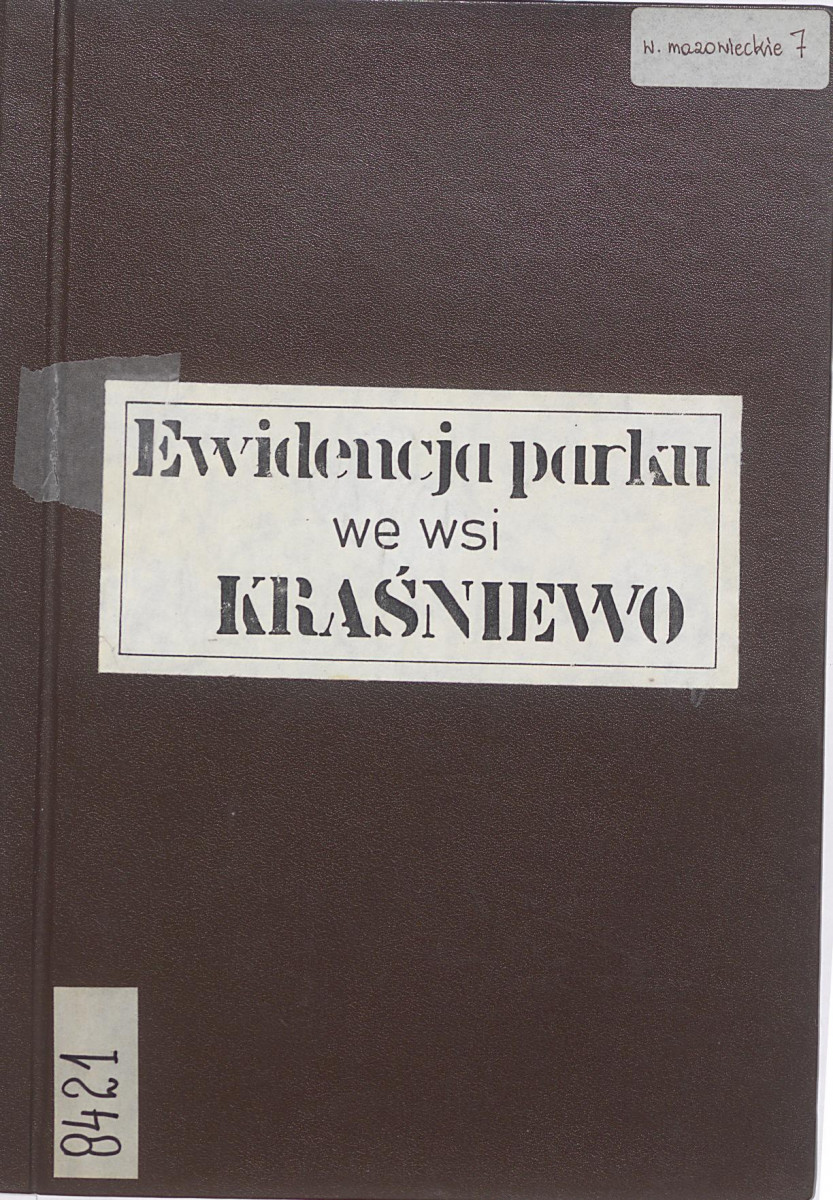 Ewidencja parkowa, skan nr 1