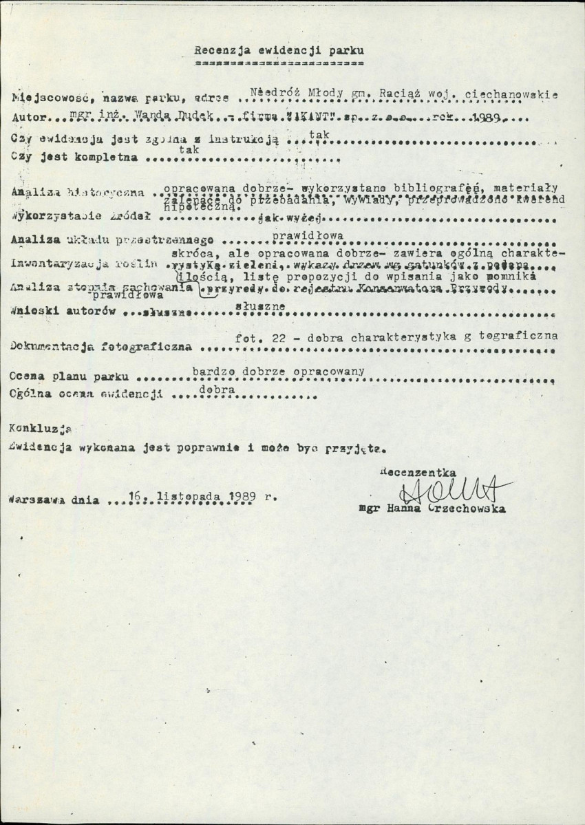 Ewidencja parkowa, skan nr 5