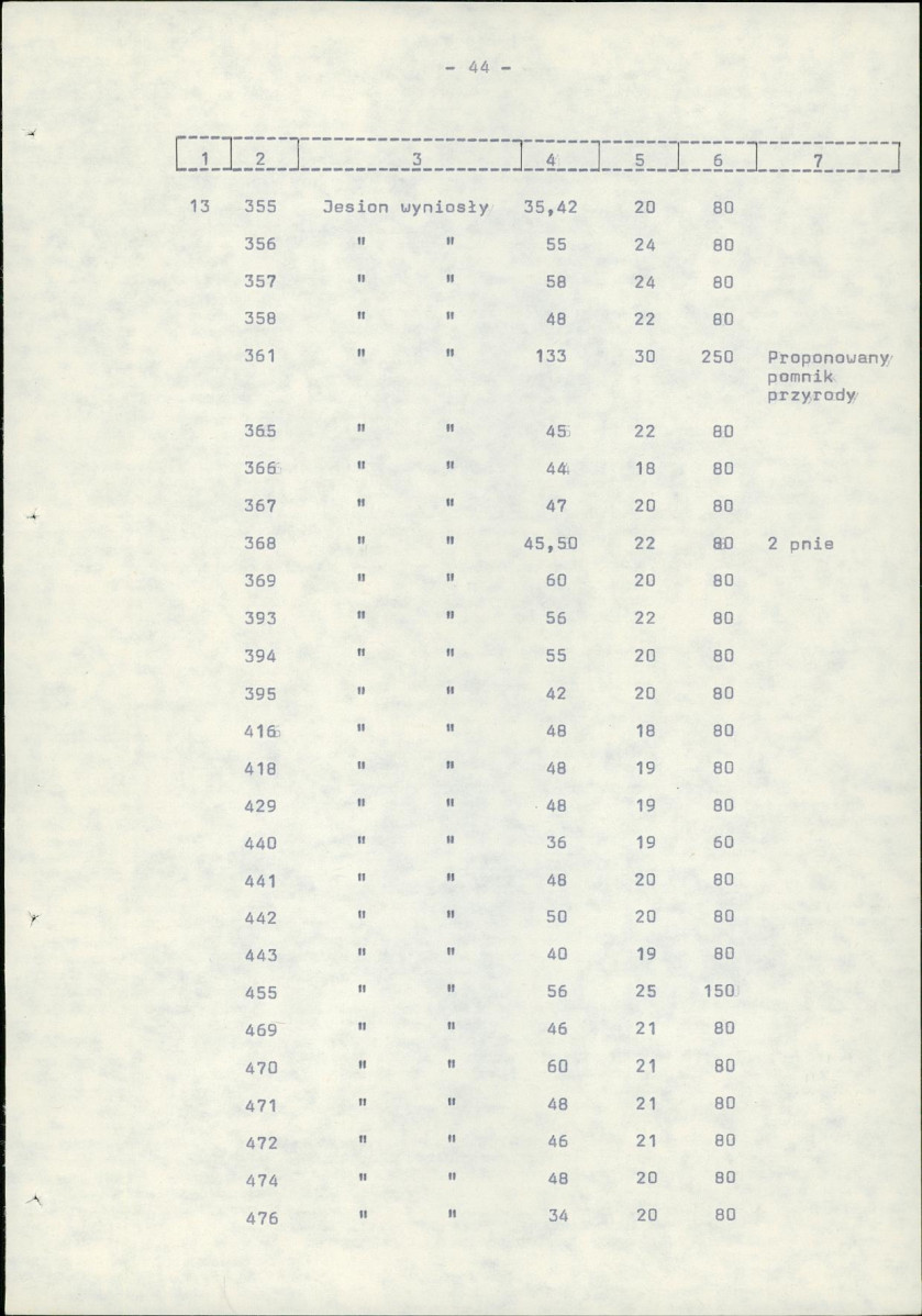 Ewidencja parkowa, skan nr 54