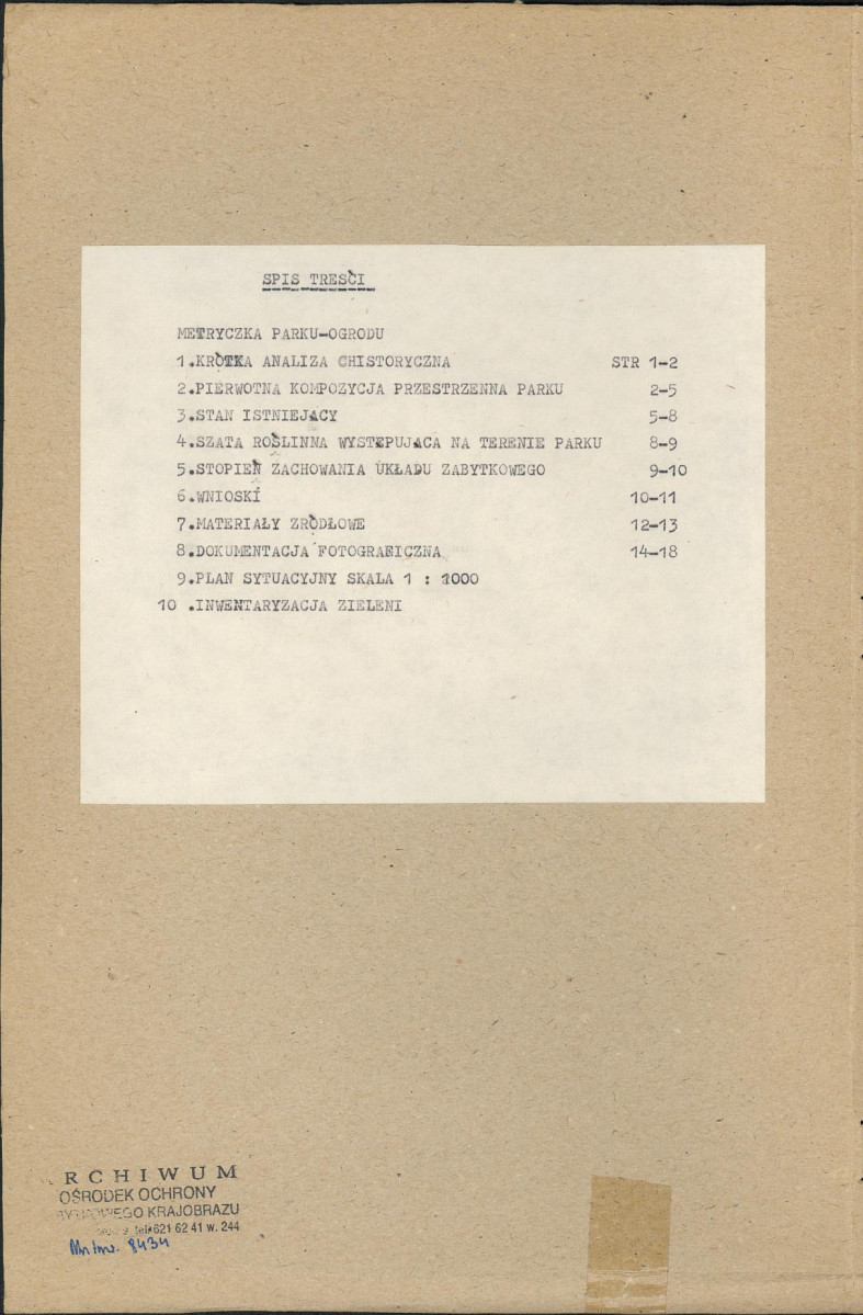 EP - Ewidencja parkowa, skan nr 2