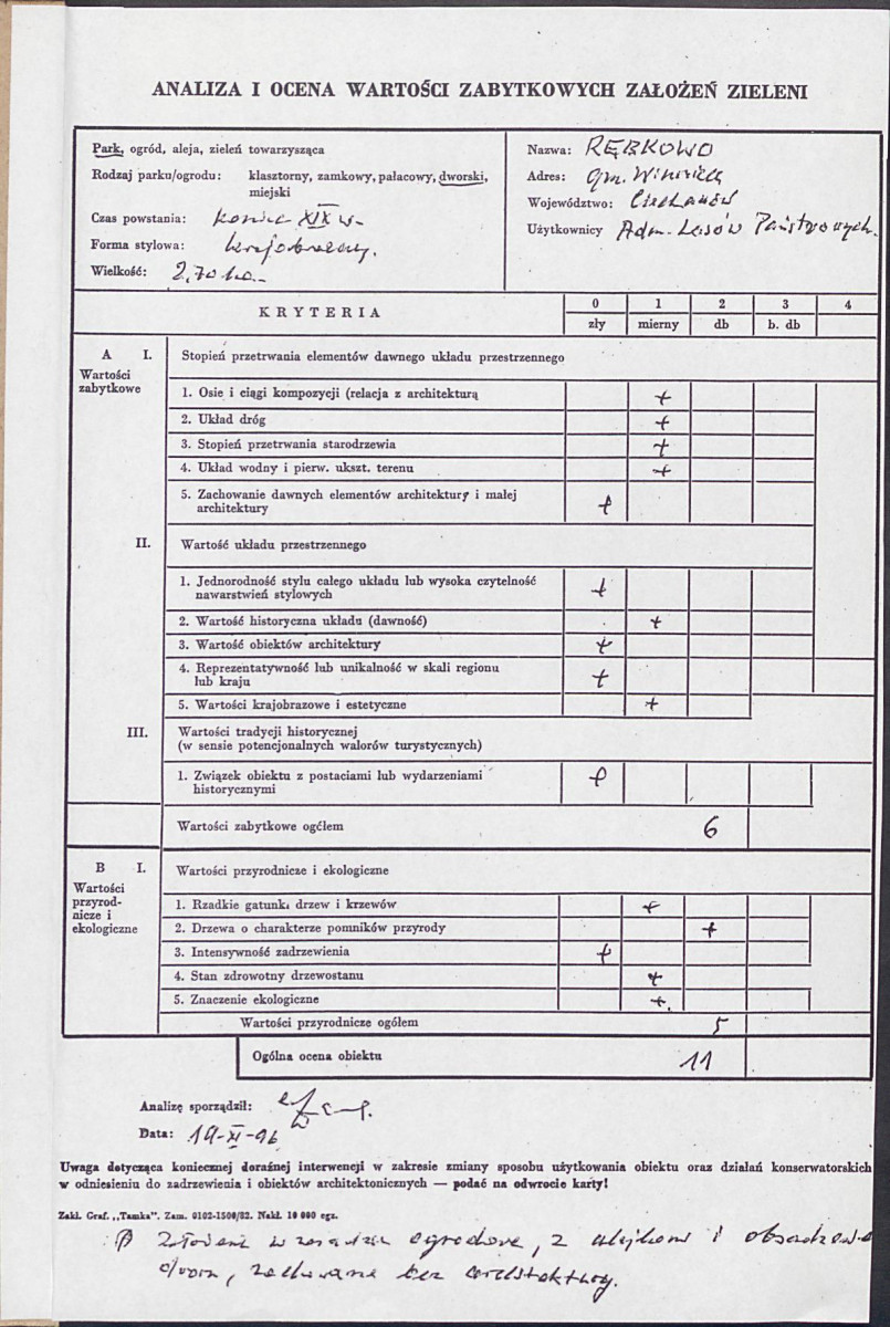 EP - Ewidencja parkowa, skan nr 3