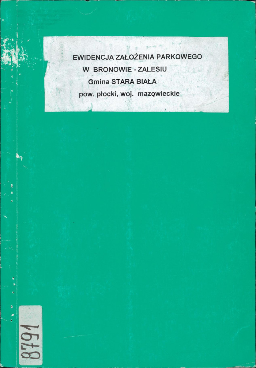 EP - Ewidencja parkowa, skan nr 1
