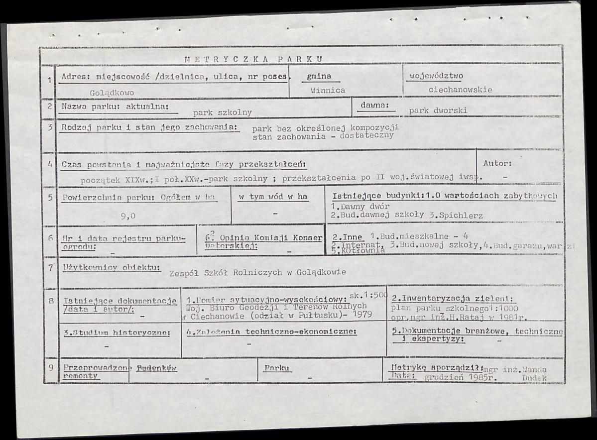 EP - Ewidencja parkowa, skan nr 6