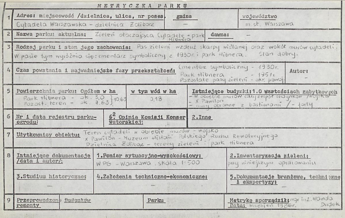 EP - Ewidencja parkowa, skan nr 6