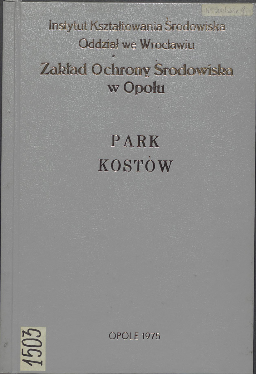 EP - Ewidencja parkowa, skan nr 1