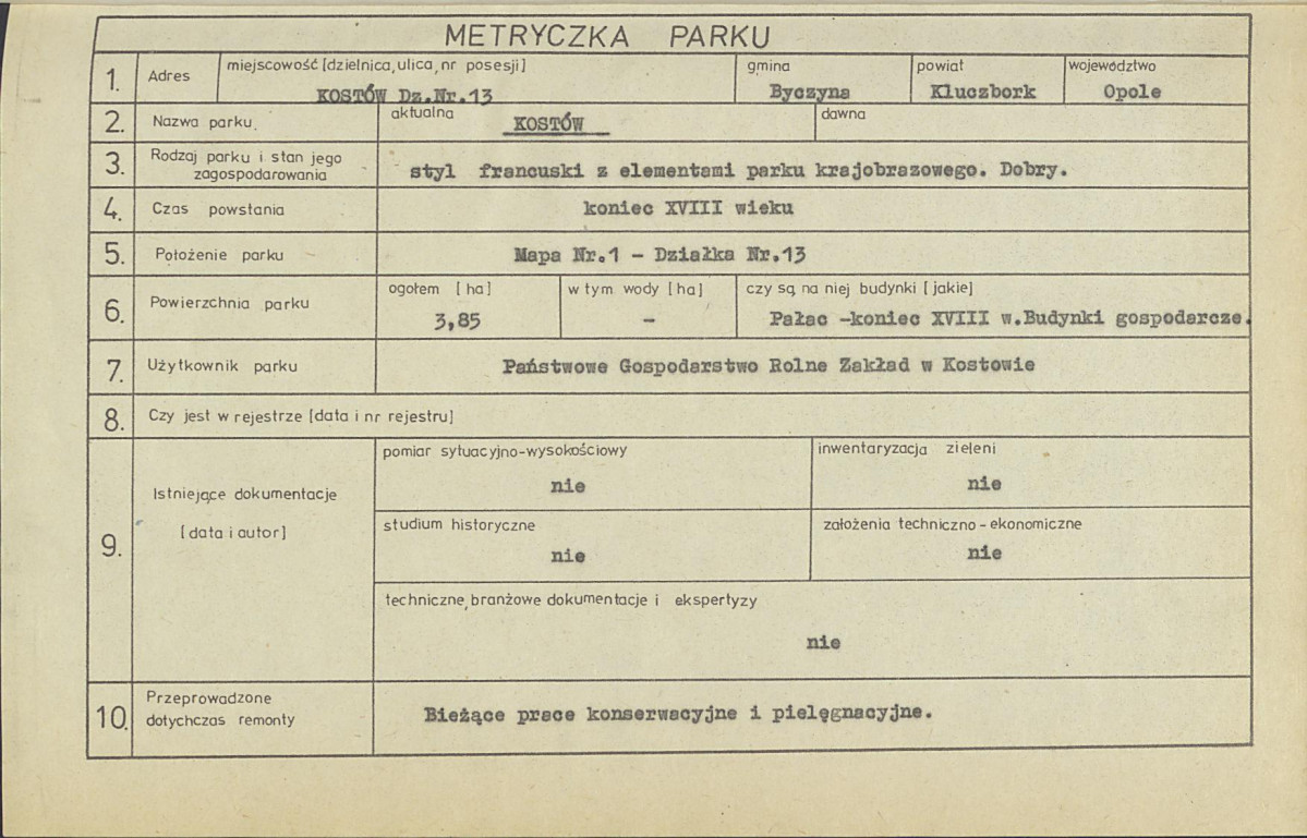 EP - Ewidencja parkowa, skan nr 7