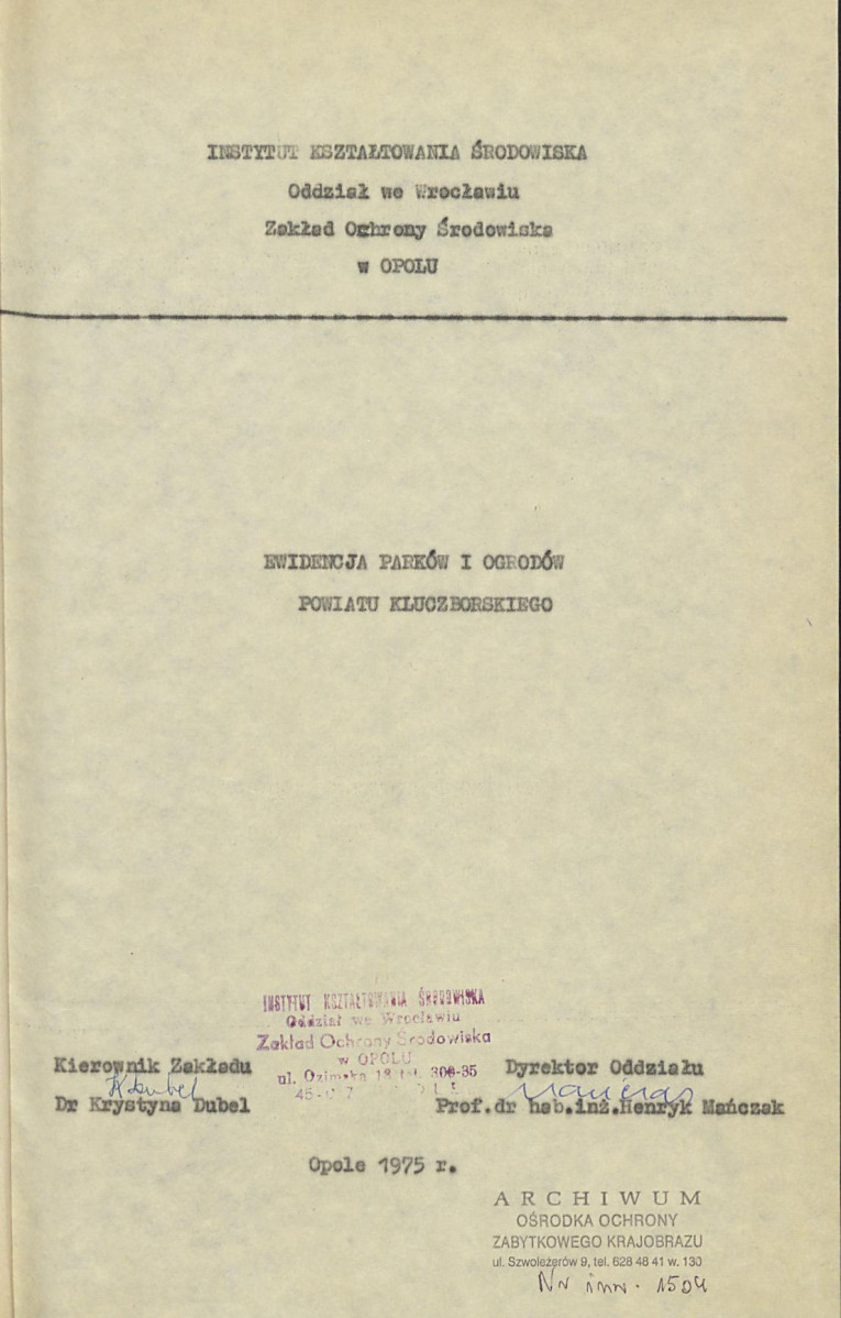 EP - Ewidencja parkowa, skan nr 3