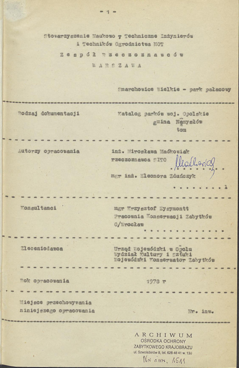 EP - Ewidencja parkowa, skan nr 4