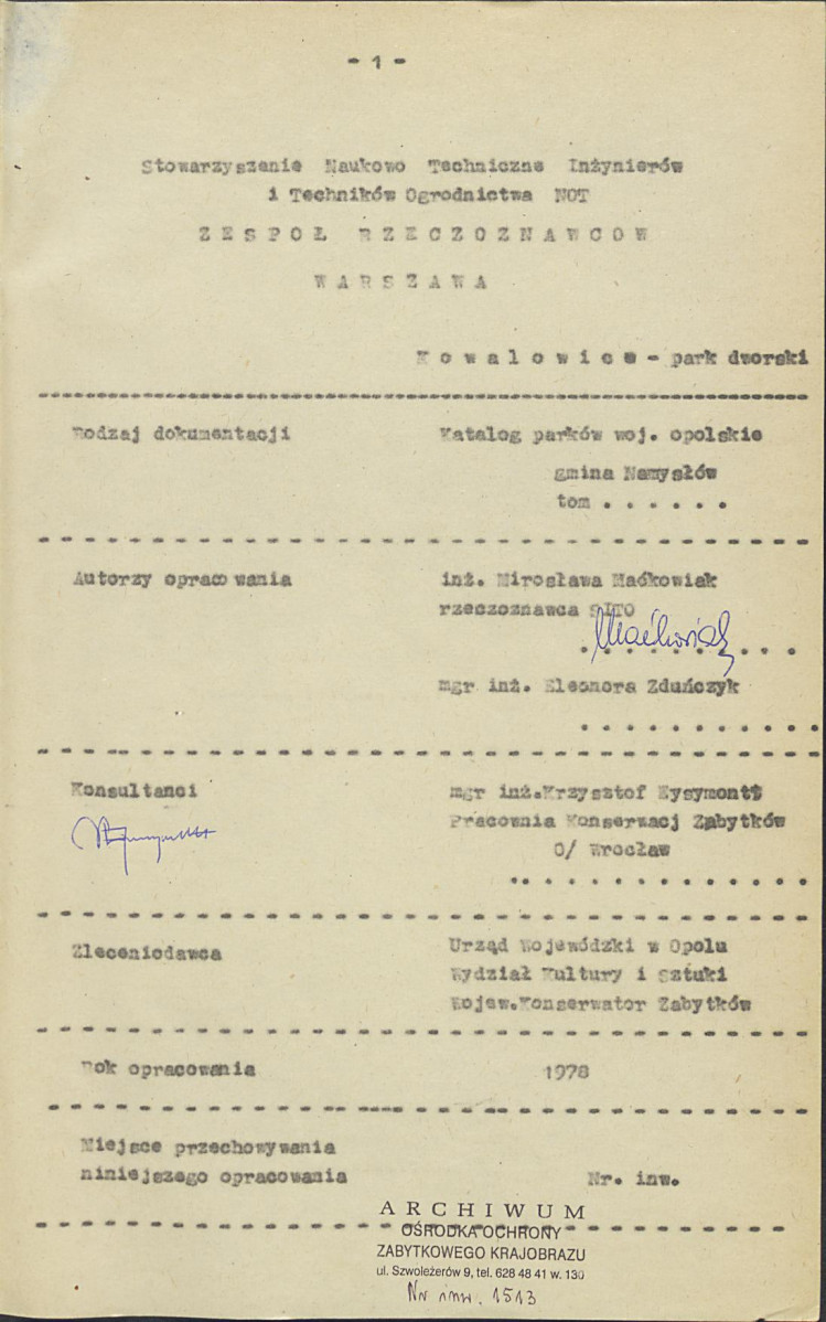 EP - Ewidencja parkowa, skan nr 4