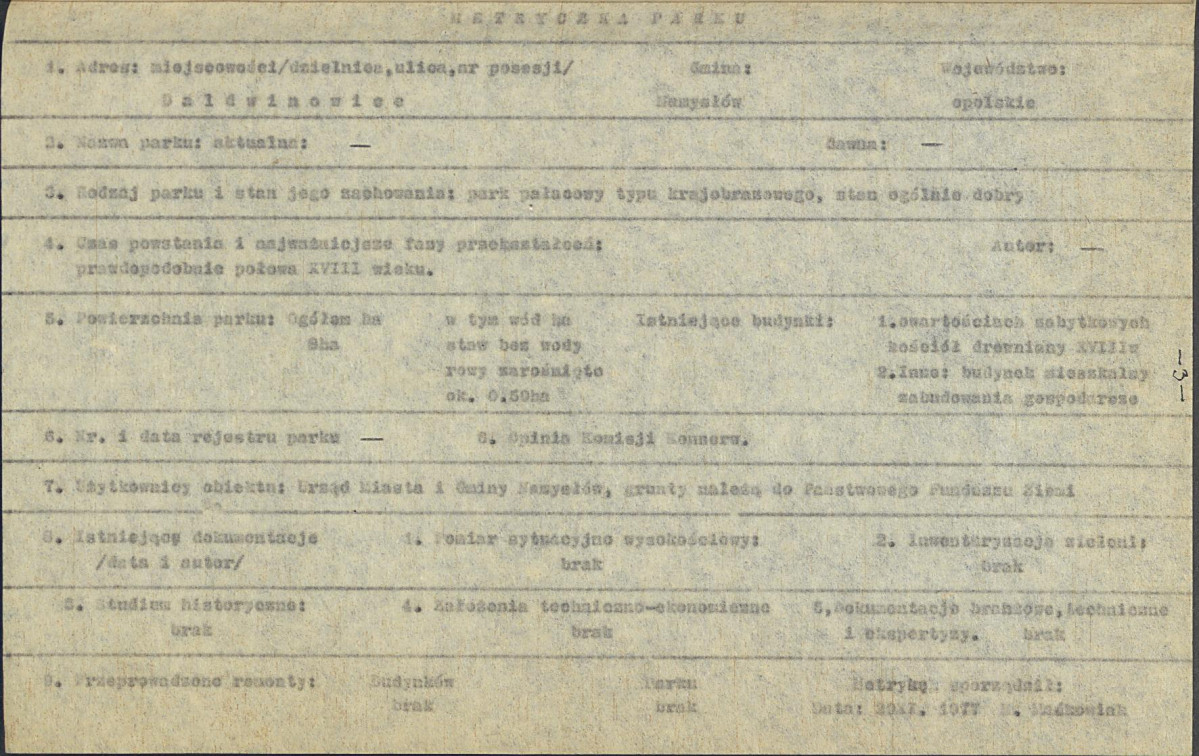EP - Ewidencja parkowa, skan nr 9