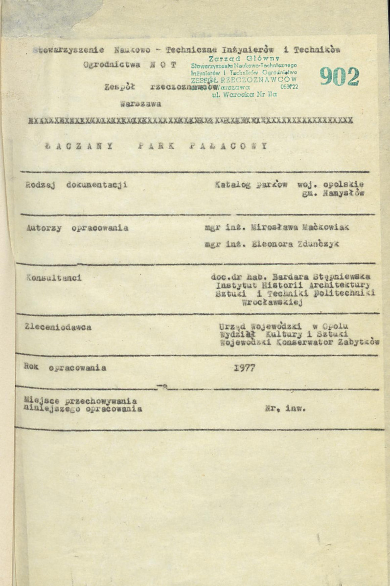 EP - Ewidencja parkowa, skan nr 8