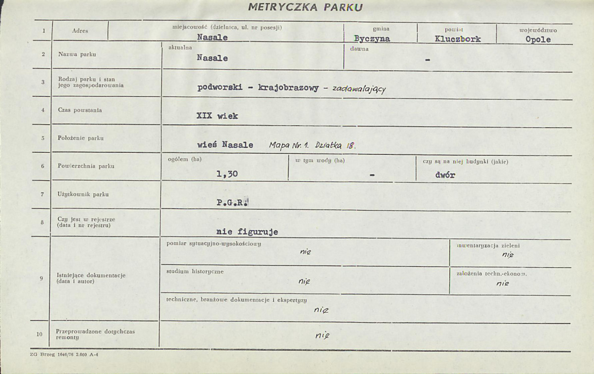 EP - Ewidencja parkowa, skan nr 7