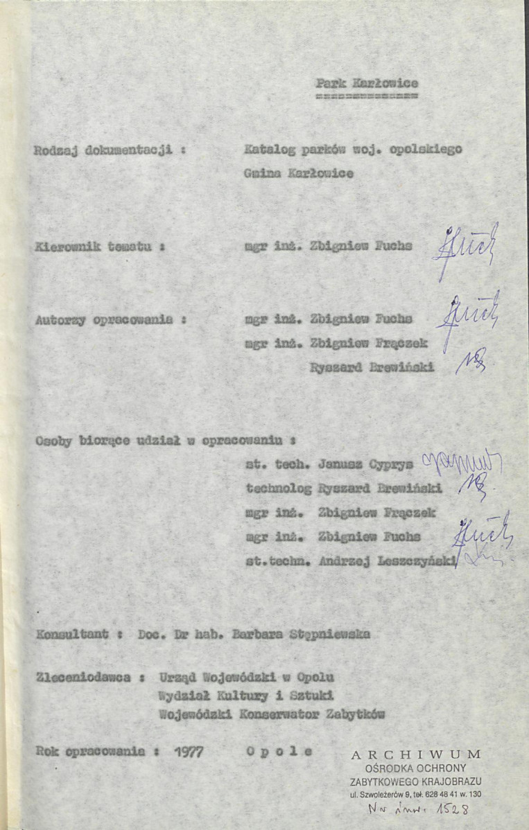 EP - Ewidencja parkowa, skan nr 5