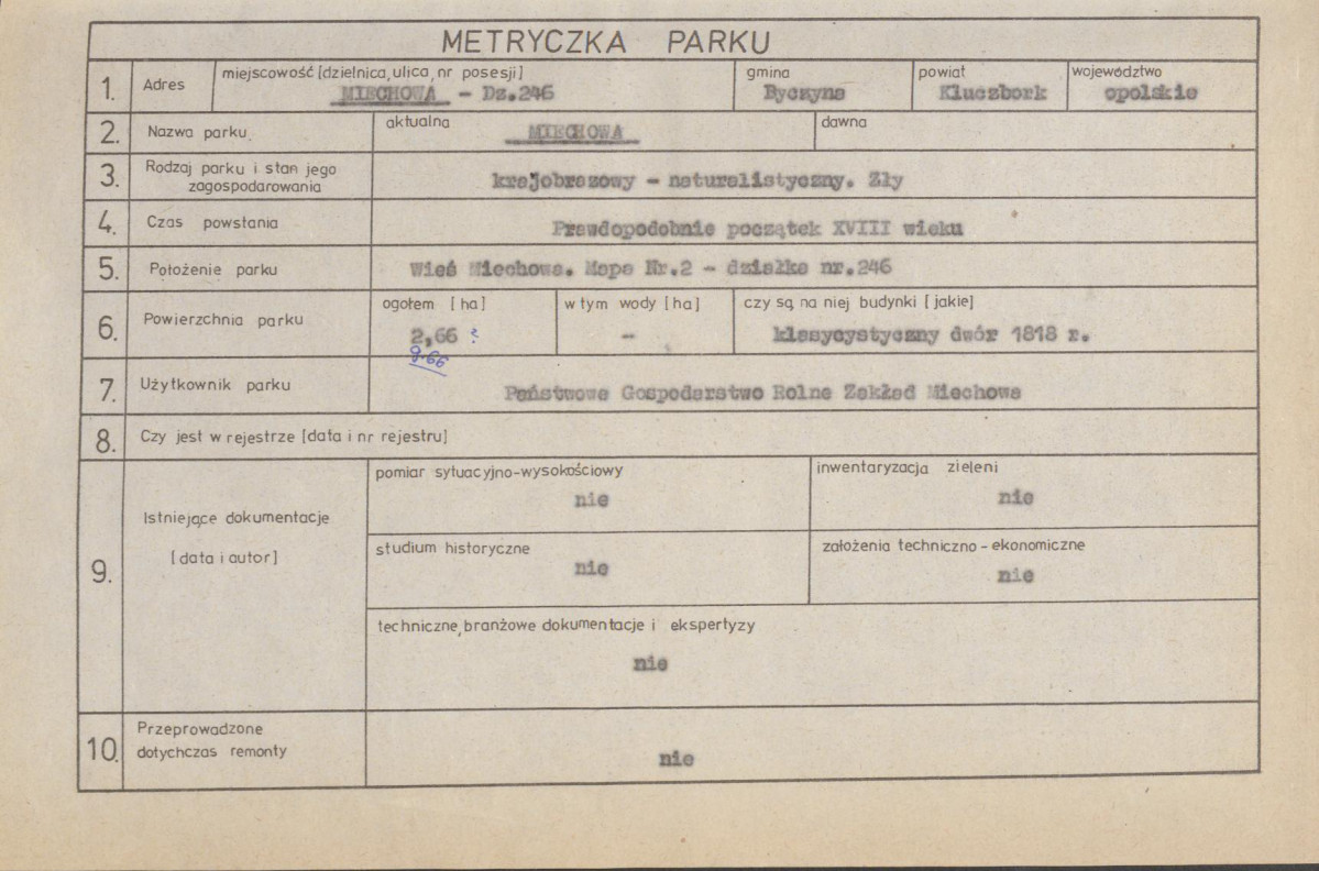 Ewidencja parkowa, skan nr 7