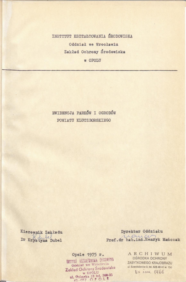 EP - Ewidencja parkowa, skan nr 3
