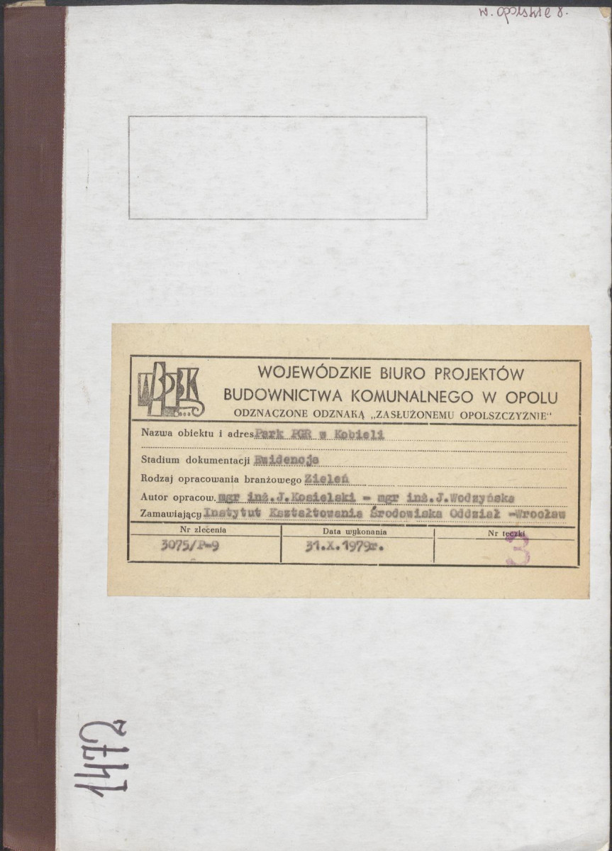 Ewidencja parkowa, skan nr 1