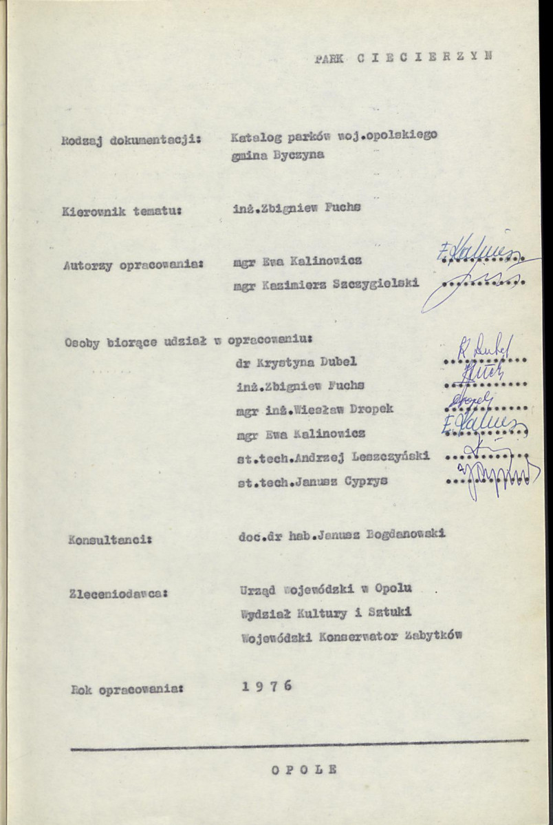 EP - Ewidencja parkowa, skan nr 4