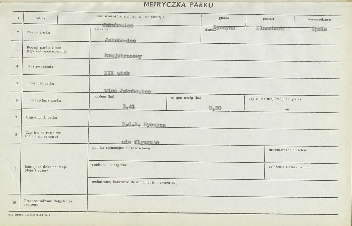 EP - Ewidencja parkowa, skan nr 7