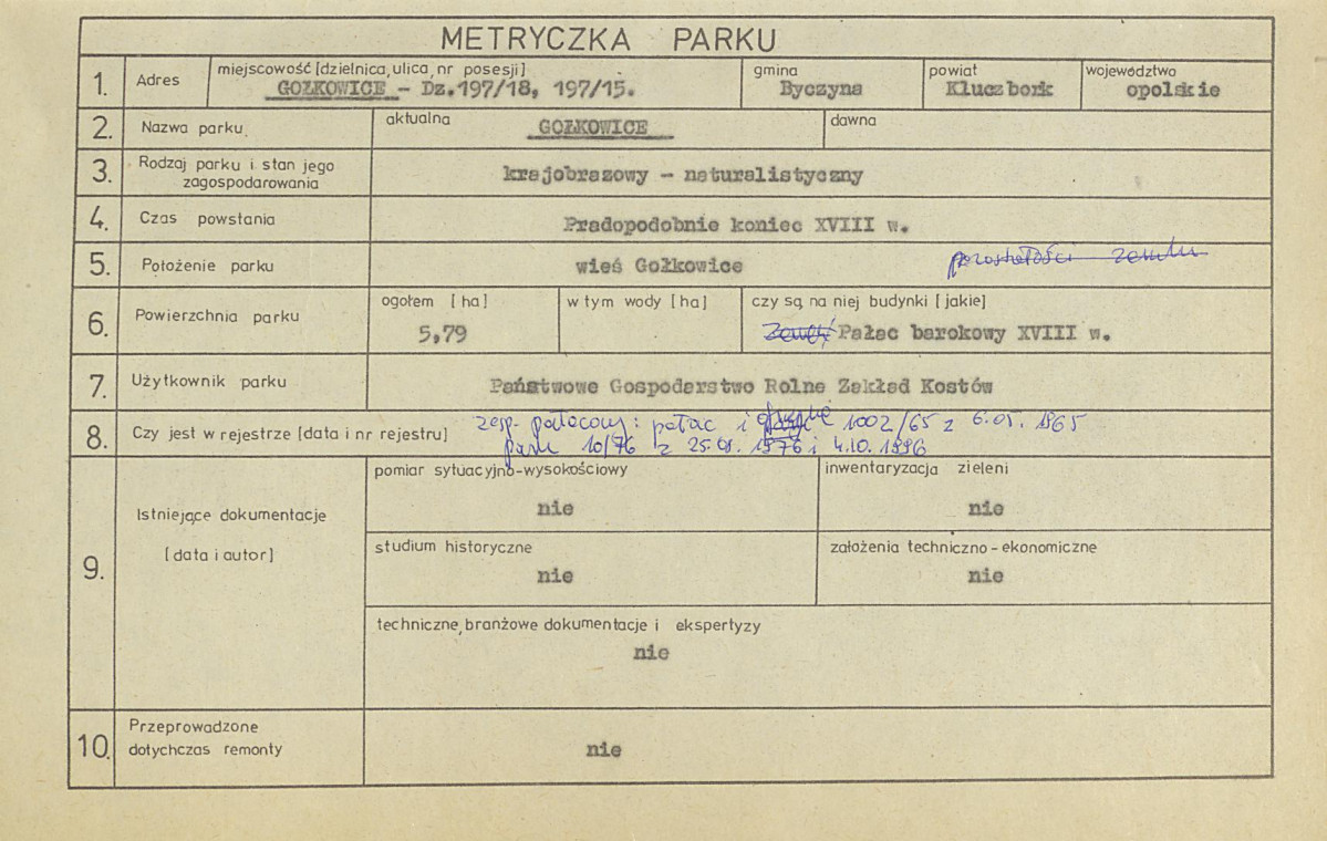 EP - Ewidencja parkowa, skan nr 7