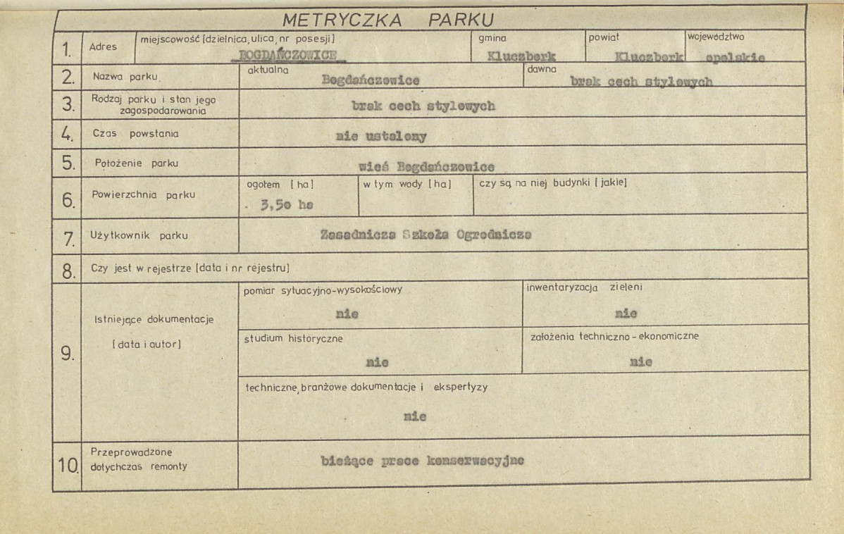 EP - Ewidencja parkowa, skan nr 7