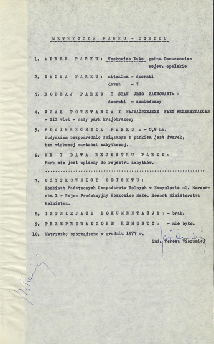 EP - Ewidencja parkowa, skan nr 7