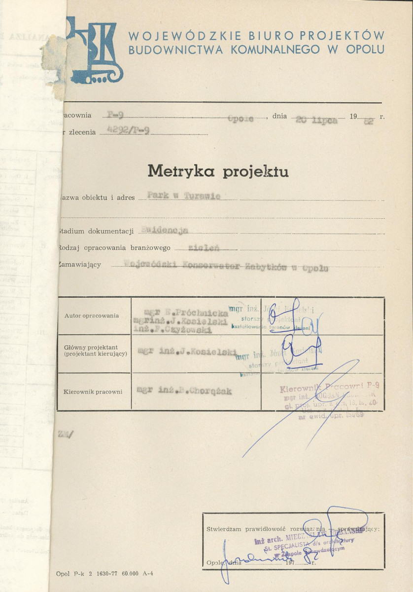 EP - Ewidencja parkowa, skan nr 3