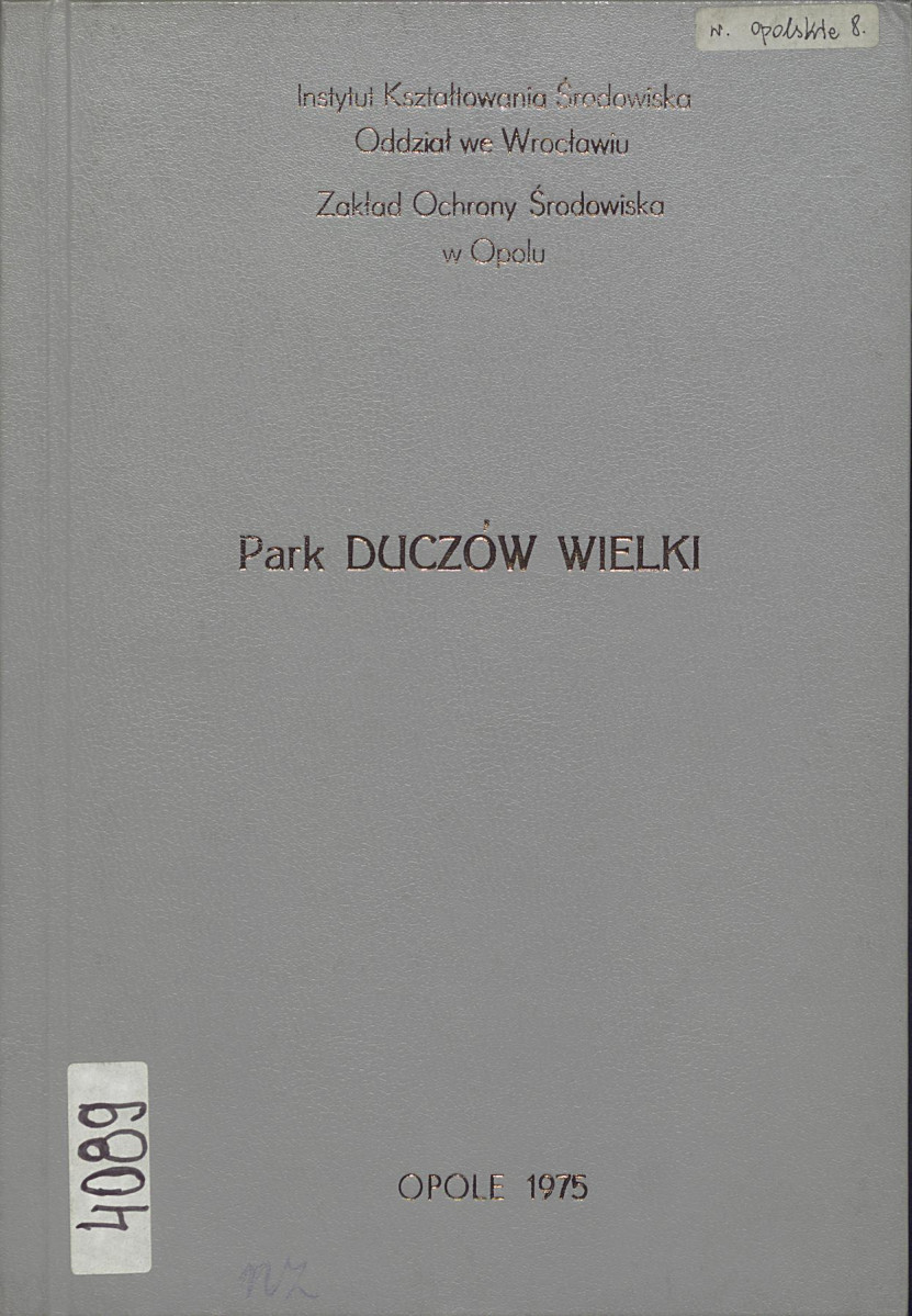 EP - Ewidencja parkowa, skan nr 1